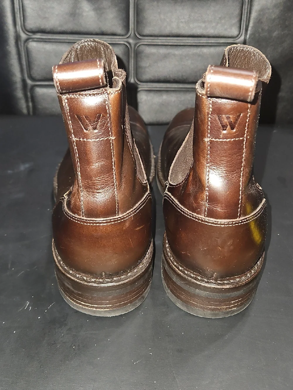Wolverine Men's Dark Brown Leather Chukka Boots Size 8.5 D